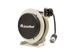 Conductix VersaReel Spring-Driven Cable Reel, 12 AWG/3 Conductors, 50 FT, w/Single Receptacle, 20 A