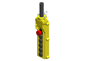 80 Series 6-button Pendant with 34313, 34306, and two 34296 switches Conductix XA-39989