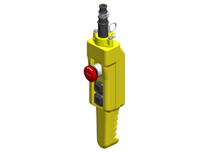 Conductix 80 Series Pistol Grip Pendant, 3-button with two-speed switches & emergency stop