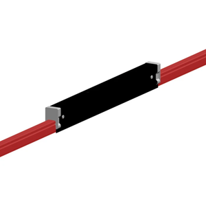Conductix Hevi-Bar II, Expansion Section, Dura Coat, 1000 A, Red Med Heat Polycarbonate Cover, w/Splice, 20 ft L