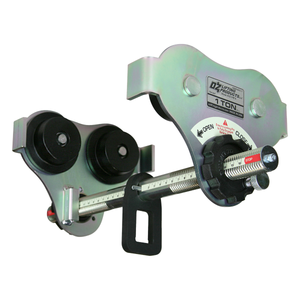 OZ Lifting 1 T USA Push Beam Trolley with up to 16" Flange Width
