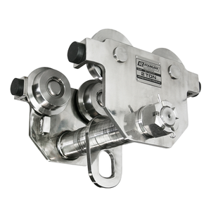OZ Lifting 2 T Stainless Steel Push Beam Trolley