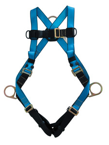 Tractel Versafit Full-Body Harness with Pass-Through Legs, Dorsal and Side Positioning D-Rings Size XL