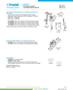 Tractel Derope Kit 400 ft. Derope Up A Descent System with Dual Endless Slings (KT7400/AKS)