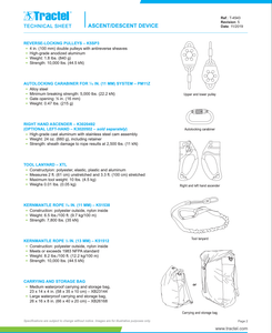 Tractel 75 ft. Ascent/Descent System Extended Vertical Access and Rescue Kit - K50S75