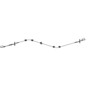 Tractel Travspring HLL System 60 ft. Horizontal Lifeline for Stanchion Posts, 2 Users - HK-SPG2-60