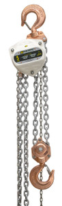 5 T Spark Resistant Chain Hoist 15 ft lift Custom rigging available. Standards  CE,   AS1418.2, ASME B30.16