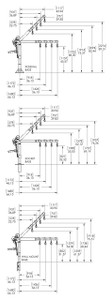 OZ Lifting 1200 Lb. Compozite Davit Crane with 12V DC Electric Winch