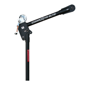 OZ Lifting 1200 Lb. Carbon Fiber Davit Crane with 2500 Lb. Carbon Steel Brake Winch
