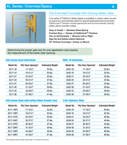 Tractel XL Series Extended Coverage Self-Closing Safety Gate 28 "-30.5", Carbon Steel, Galvanized - XL71-27