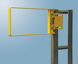 Tractel R SERIES Bolt-On Self-Closing Industrial Safety Gate 25"-27.5", Carbon Steel, Yellow Powder Coat - R70-24PC