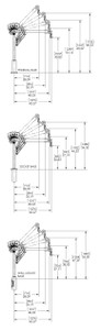 500 lb steel davit crane with 115V AC electric winch