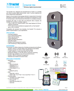 Tractel Dynafor Pro 3.2 t Load Indicator High-Capacity Digital Load Measurement
