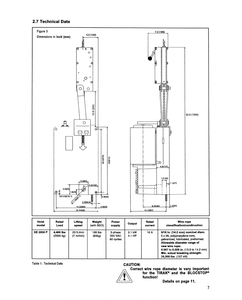 Tractel Tirak X-Series Man-Riding Electric Hoist XE2050P1 4,400 lb Capacity, 220V Three-Phase - 215469K