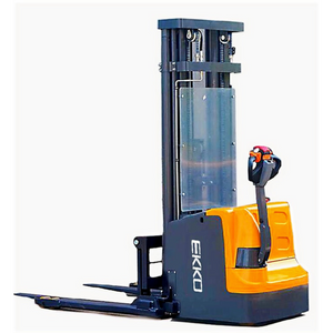 EKKO EB18E Full Powered Straddle Stacker 4,000 lb Capacity, 138" Height