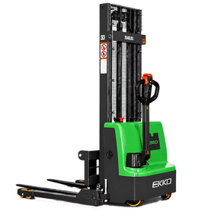 EKKO EB12E-98Li Lithium Iron Phosphate Straddle Stacker 72" Mast, 98" Lift