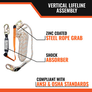 VERTICAL LIFELINE ASSEMBLY 100'
