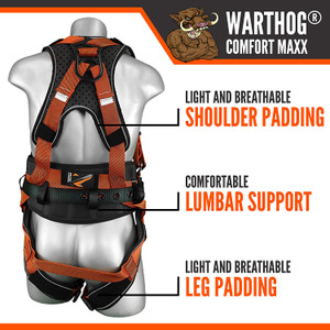 WARTHOG COMFORT MAXX BELTED SIDE D-RING HARNESS L-XL