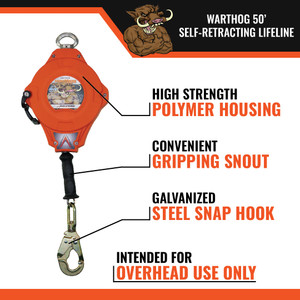50  WARTHOG ® SRL W/ SNAP HOOK, CLASS 1