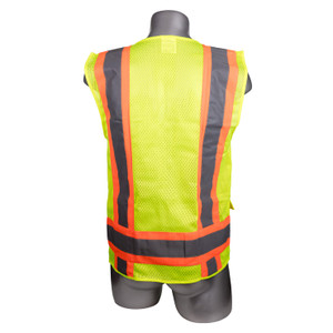 High Visibility Yellow Safety Surveyor Vest - 4XL