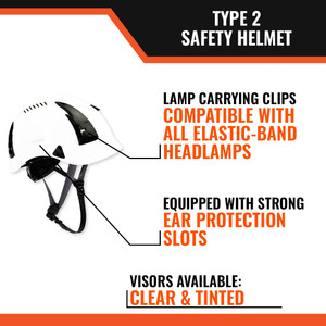 APEX Type 2 Class C Safety Helmet White