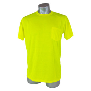 High Visibility Yellow Safety Short Sleeve Shirt - M