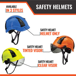 APEX Type 2 Class C Safety Helmet Blue Clear