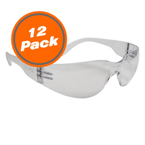 Safety Glasses Clear 12 Pairs