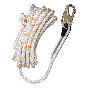 VERTICAL LIFELINE W/ SNAP HOOK 25'