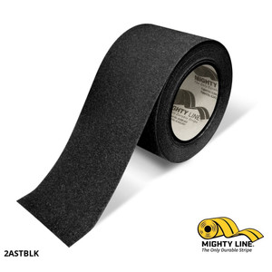 Mighty Line 6" Black AntiSlip Safety Floor Tape - 60' Roll