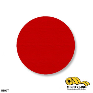 Mighty Line Tape 3.5 Red Floor Marking Tape  “ Pack of 100