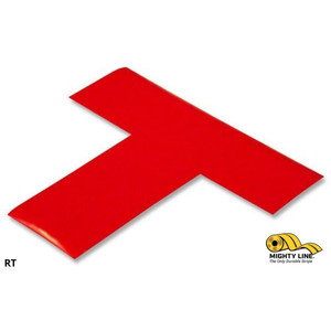 Mighty Line 2" Wide Solid Red T - Pack of 100 - Floor Tape & Floor Marking