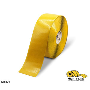 Mighty Line 4" Yellow Tac - Traction AntiSlip Floor Tape and Grip Tape - 100' Roll