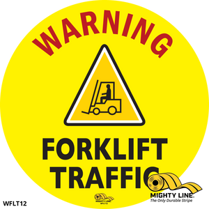 16" Warning Forklift Traffic Floor Signs
