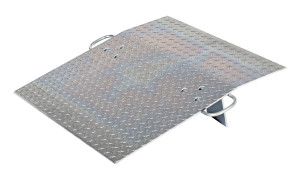 Vestil Aluminum Hand Truck Dock Plate - 30 In. x 30 In. 500 lb - Silver