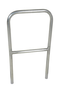 Vestil Aluminum Pipe Safety Railing - 24 In. Length - Silver