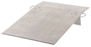 Vestil Aluminum Hand Truck Dock Plate - 36 In. x 48 In. 700 lb - Silver