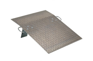 Vestil Aluminum Hand Truck Dock Plate - 30 In. x 36 In. 500 lb - Silver