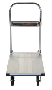 Vestil Aluminum Platform Truck With Polyurethane Casters - 18-1/2 In. x 30 In. 400 lb - Silver