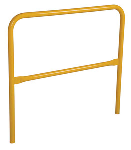 Vestil Aluminum Pipe Safety Railing - 48 In. Length - Yellow