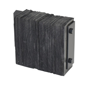 Vestil Laminated Rubber Dock Bumper - 10 In. x 14 In. x 4-1/2 In. - Black