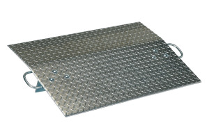 Vestil Aluminum Hand Truck Dock Plate - 36 In. x 24 In. 500 lb - Silver