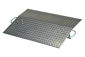 Vestil Aluminum Hand Truck Dock Plate - 36 In. x 24 In. 500 lb - Silver