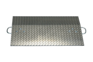 Vestil Aluminum Hand Truck Dock Plate - 36 In. x 24 In. 500 lb - Silver