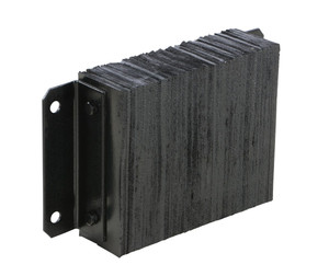 Vestil Laminated Rubber Dock Bumper - 12 In. x 18 In. x 4-1/2 In. - Black