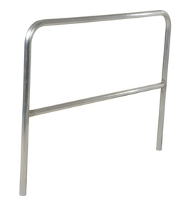 Vestil Aluminum Pipe Safety Railing - 60 In. Length - Silver