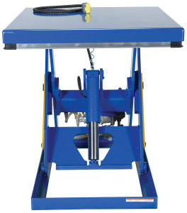Vestil Steel Rotary Air Hydraulic Scissor Lift Table - 40 In. x 48 In. 3,000 lb - Blue