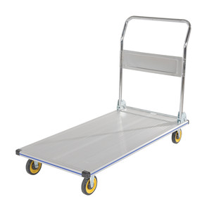 Vestil Aluminum Platform Truck With Polyurethane Casters - 24 In. x 48 In. 600 lb - Silver