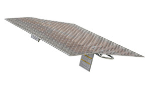 Vestil Aluminum Hand Truck Dock Plate - 36 In. x 30 In. 500 lb - Silver