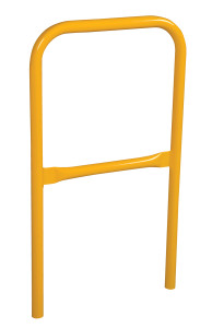 Vestil Aluminum Pipe Safety Railing - 24 In. Length - Yellow